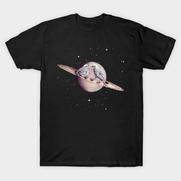 Space Sparrows T-Shirt by jamesormiston